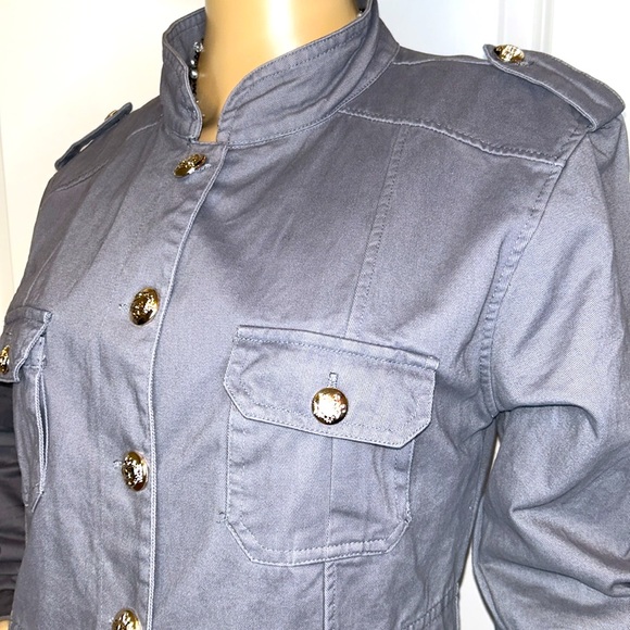 NOROZE Ladies Grey Military Style Summer Jacket New Without Tag - Picture 6 of 17